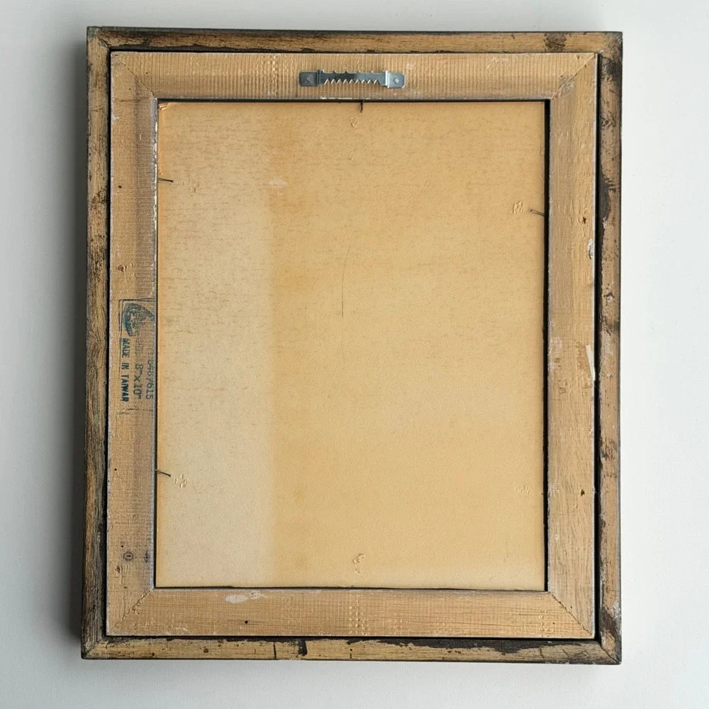 Vintage Ornate Picture Frame 8x10 Gold Black Velvet Baroque Style‎ Old World